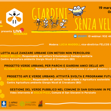 Webinar 19 marzo 2021 “Giardini Senza Veleni”